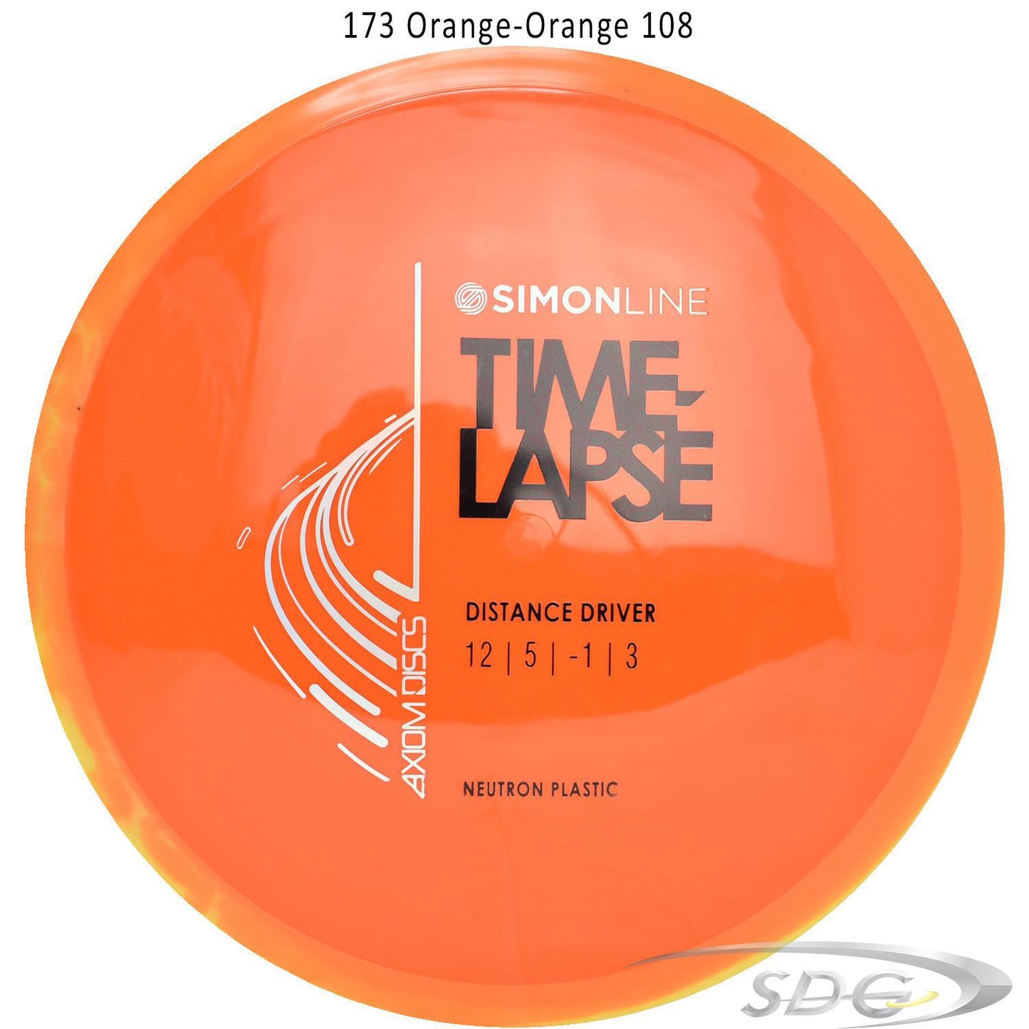 axiom-neutron-time-lapse-simon-line-disc-golf-distance-driver 173 Orange-Orange 108