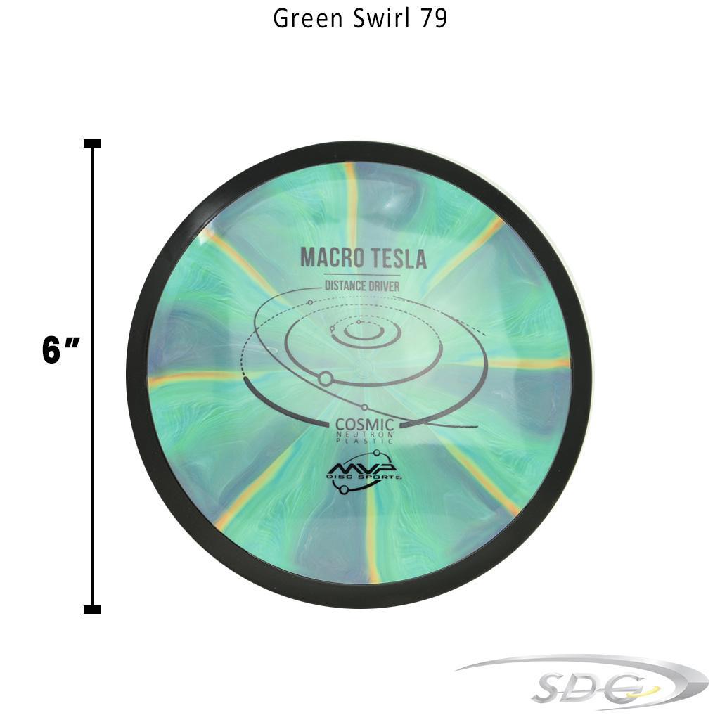 mvp-cosmic-neutron-tesla-macro-disc-golf-mini-marker Green Swirl 79 
