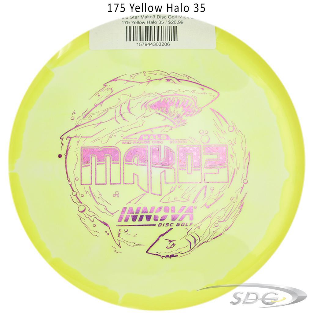 innova-halo-star-mako3-disc-golf-mid-range 175 Yellow Halo 35 