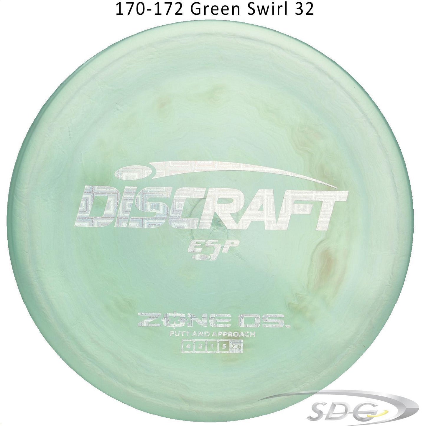 discraft-esp-zone-os-disc-golf-putter 170-172 Green Swirl 32 