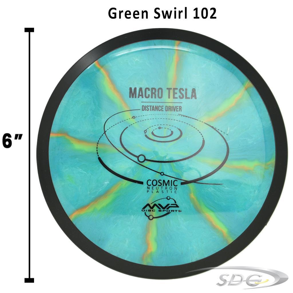 mvp-cosmic-neutron-tesla-macro-disc-golf-mini-marker Green Swirl 102 