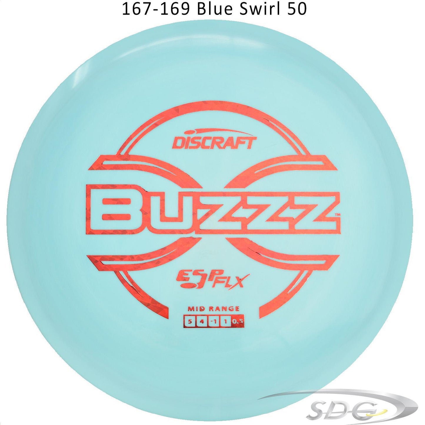 dicraft-esp-flx-buzzz-disc-golf-mid-range 167-169 Blue Swirl 50