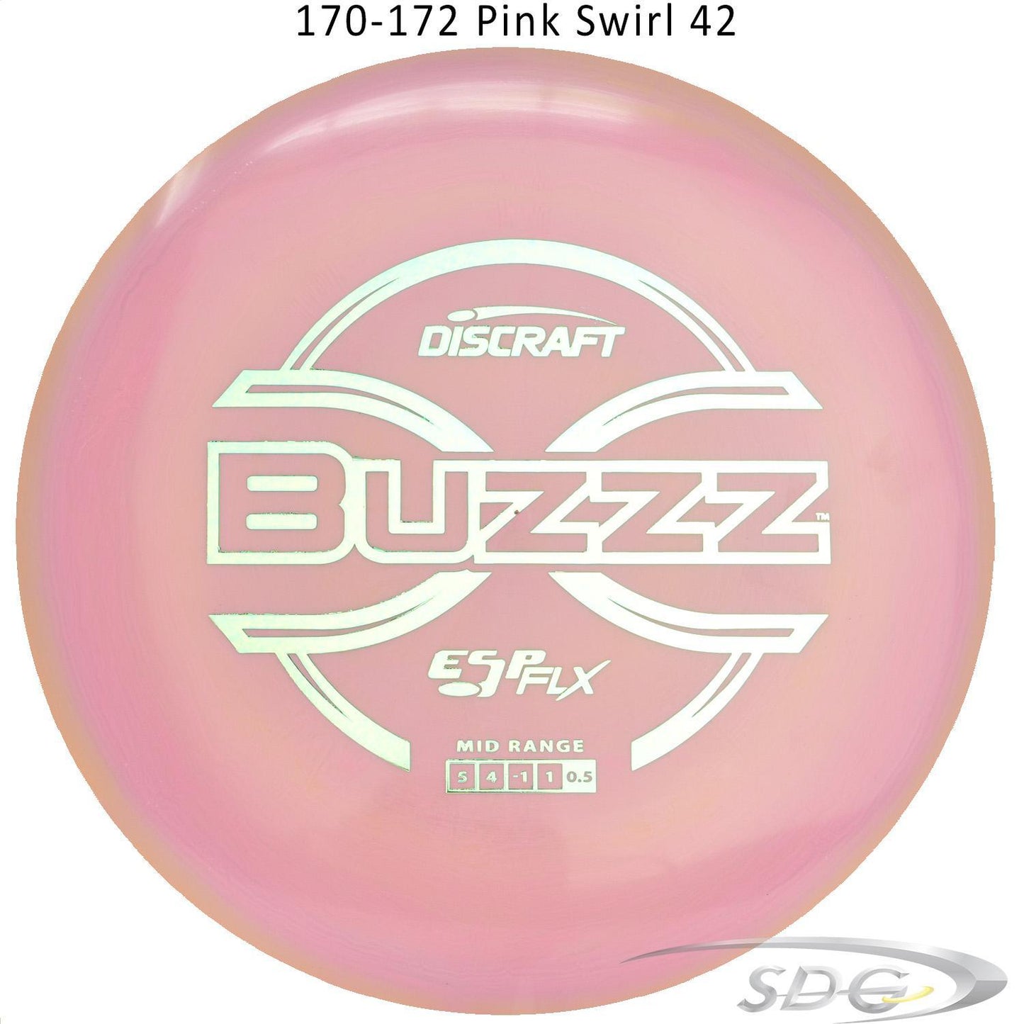 dicraft-esp-flx-buzzz-disc-golf-mid-range 170-172 Pink Swirl 42