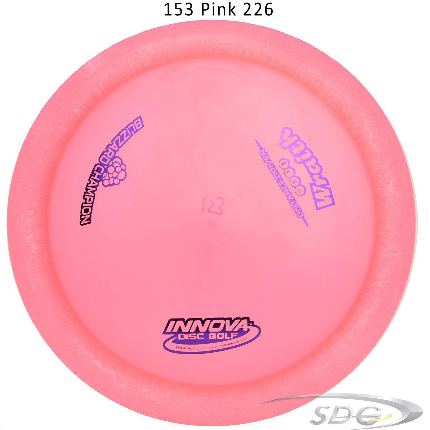 innova-blizzard-champion-wraith-disc-golf-distance-driver 153 Pink 226 