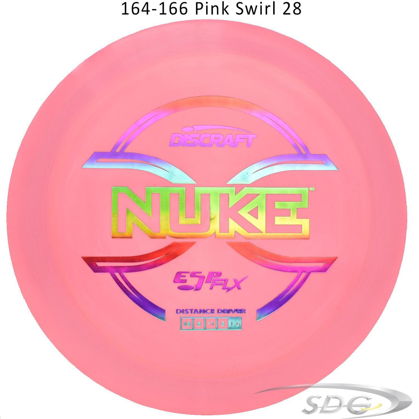 discraft-esp-flx-nuke-disc-golf-distance-driver 164-166 Pink Swirl 28 