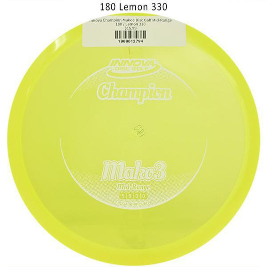 innova-champion-mako3-disc-golf-mid-range 180 Lemon 330 