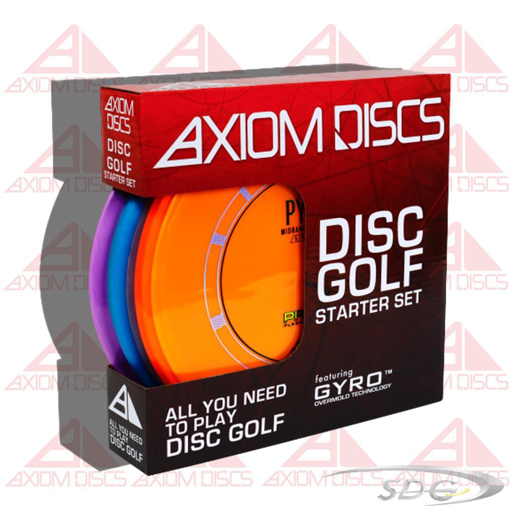 Axiom Discs 3 pack Starter set in premium plastics includes putter midrange and distance driver 