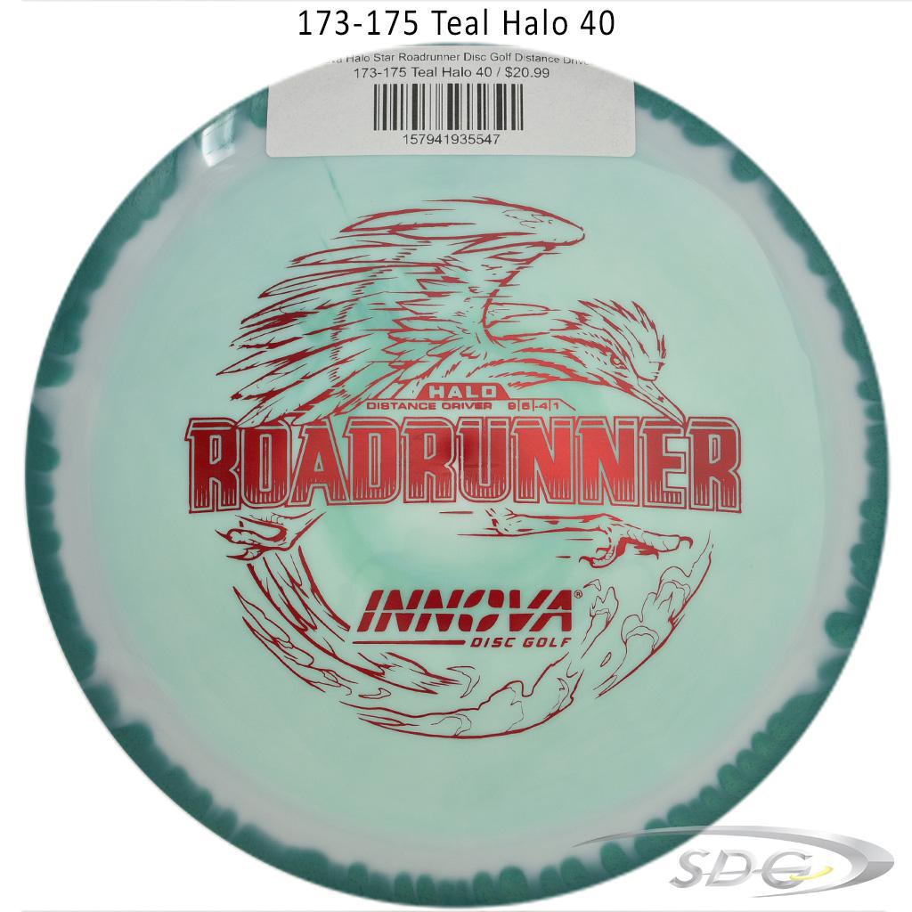 innova-halo-star-roadrunner-disc-golf-distance-driver 173-175 Teal Halo 40 