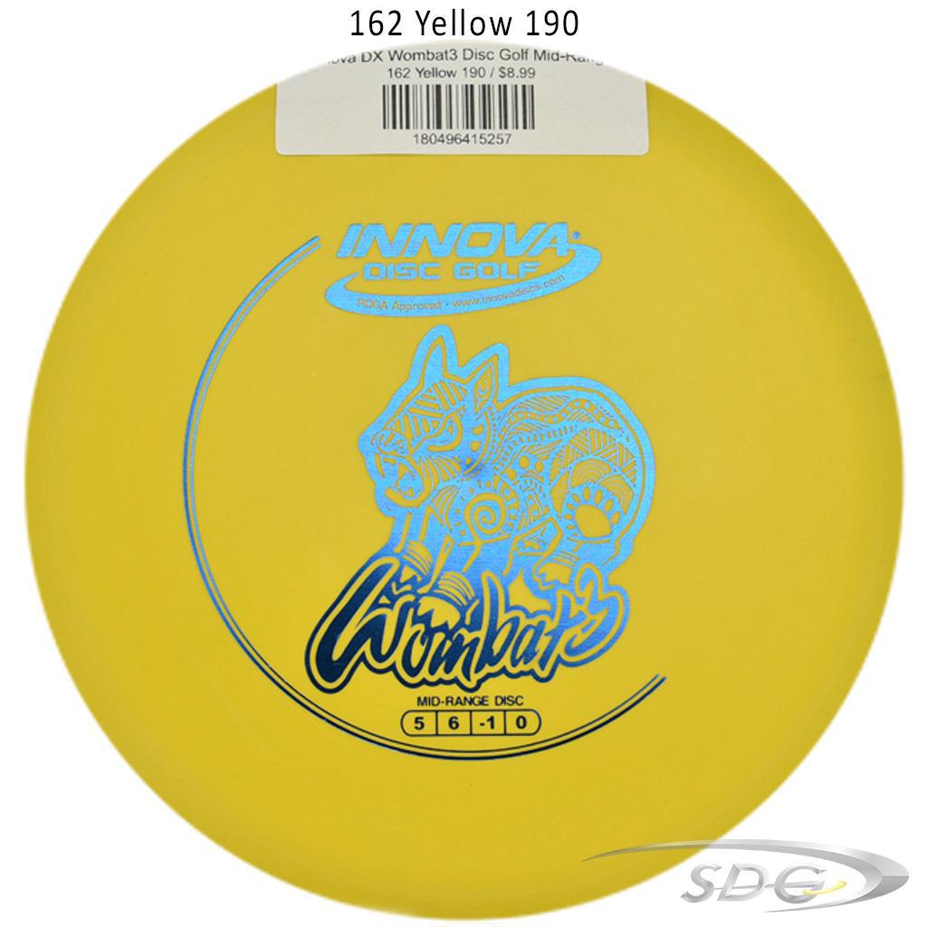 innova-dx-wombat3-disc-golf-mid-range 162 Yellow 190 