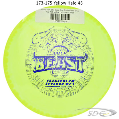 innova-halo-star-beast-disc-golf-distance-driver 173-175 Yellow Halo 46