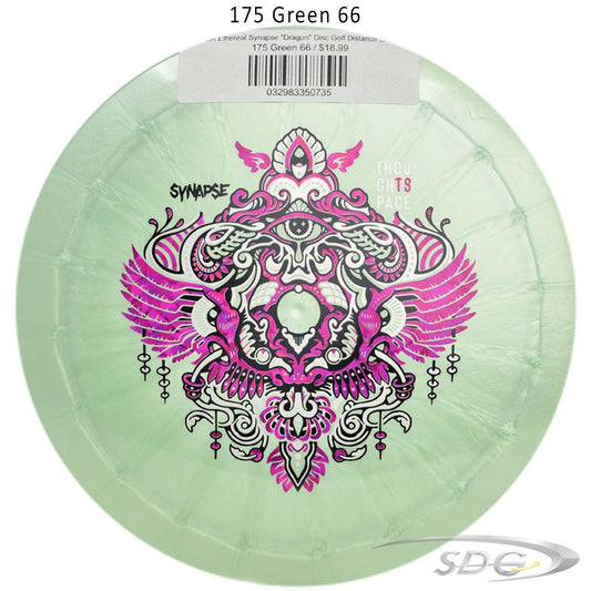 tsa-ethereal-synapse-dragon-disc-golf-distance-driver 175 Green 66 