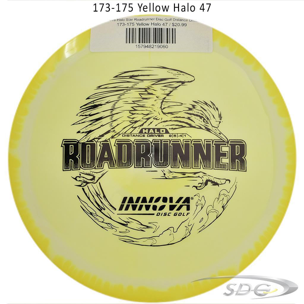 innova-halo-star-roadrunner-disc-golf-distance-driver 173-175 Yellow Halo 47 