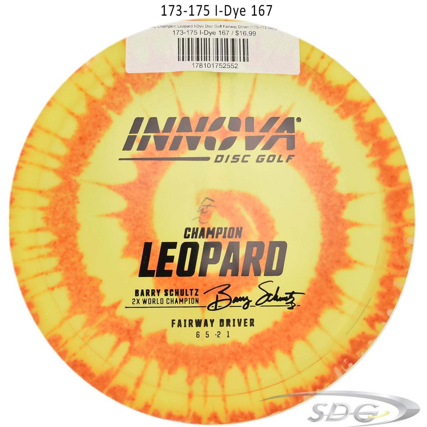 innova-champion-leopard-i-dye-disc-golf-fairway-driver 173-175 I-Dye 167 