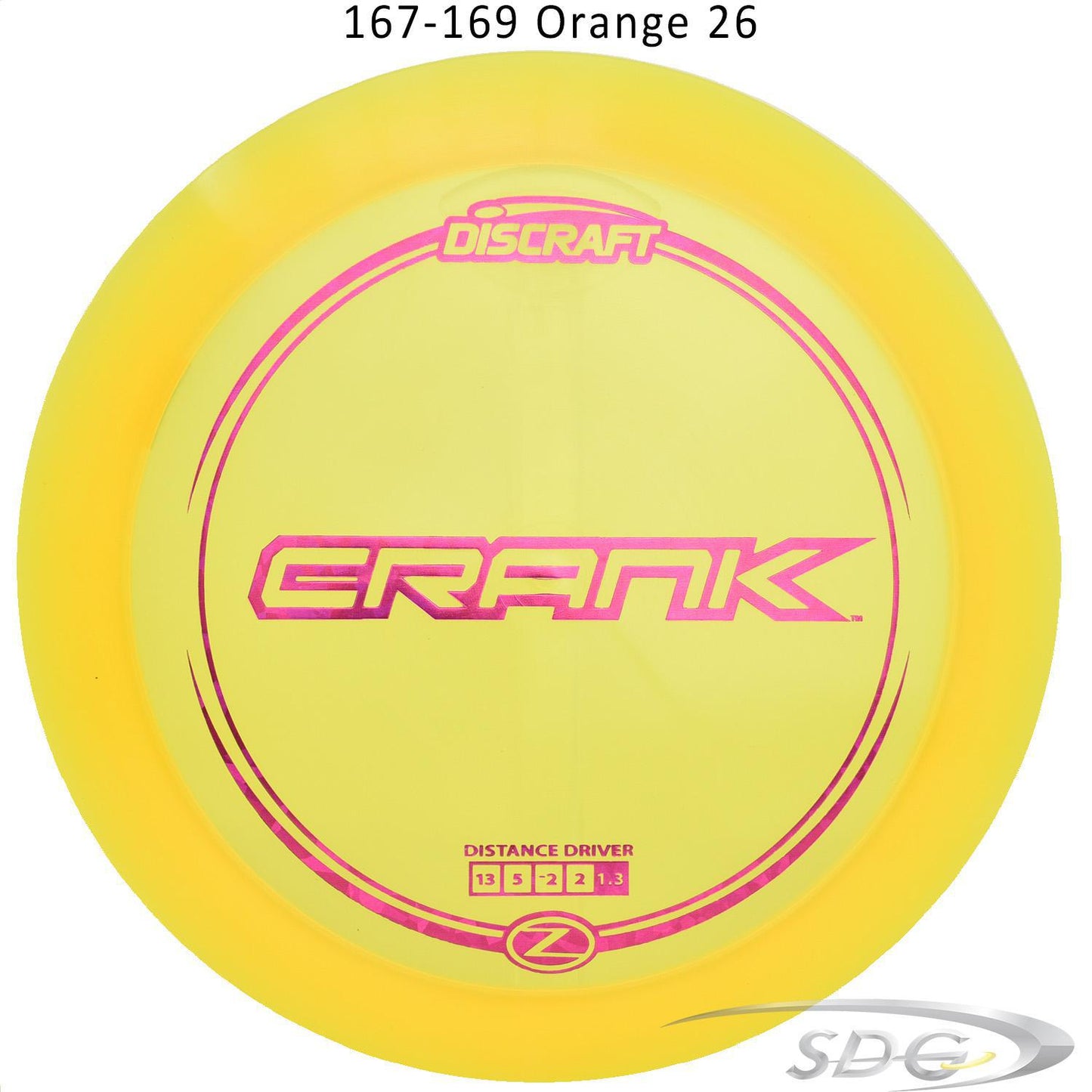 discraft-z-line-crank-disc-golf-distance-driver 167-169 Orange 26