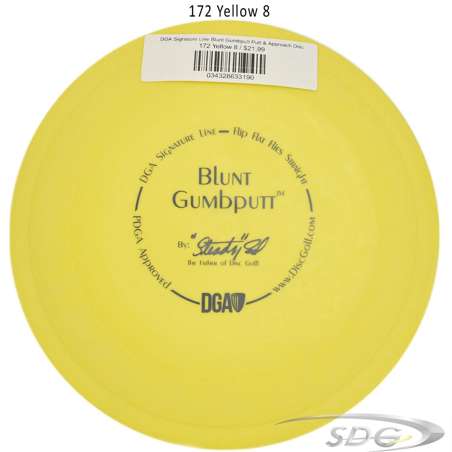 dga-signature-line-blunt-gumbputt-putt-approach-disc 172 Yellow 8 