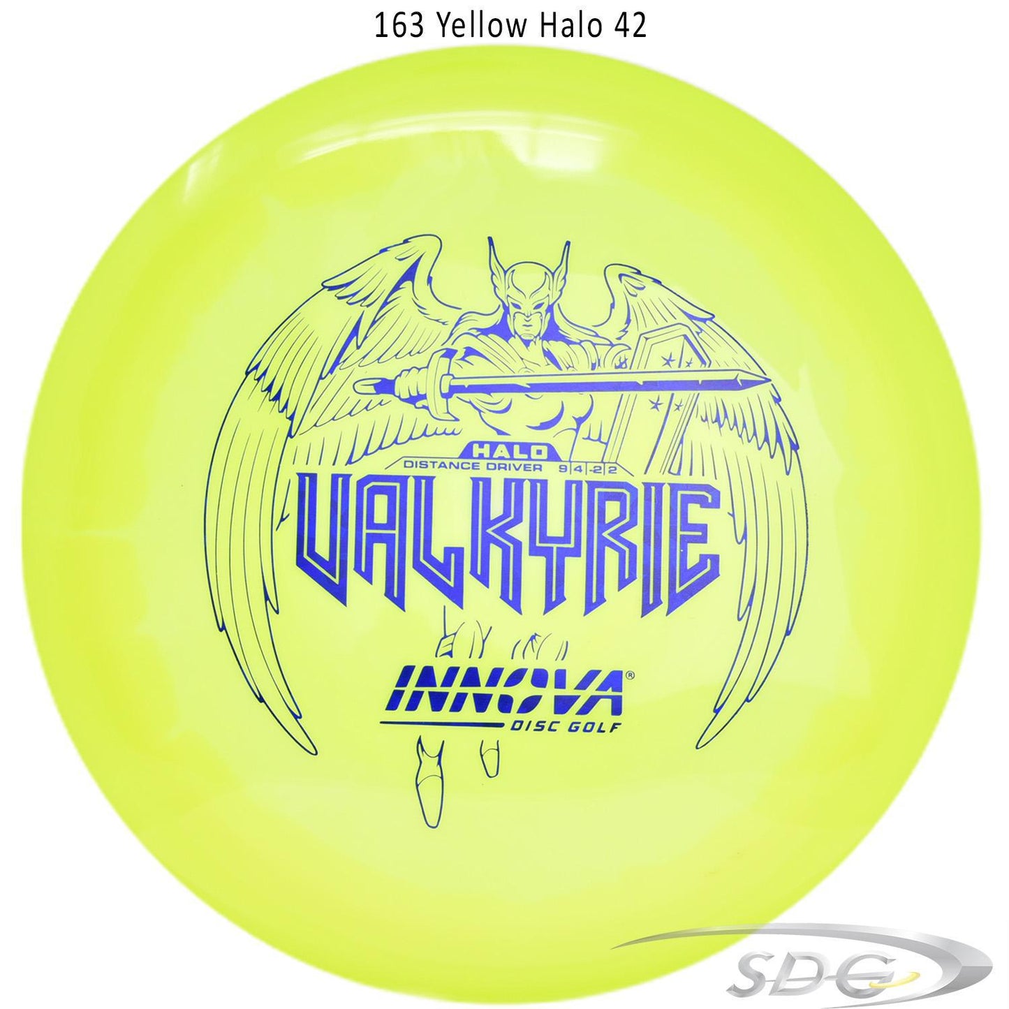 innova-halo-star-valkyrie-disc-golf-distance-driver 163 Yellow Halo 42 