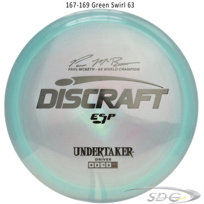 Discraft ESP Undertaker 6X Paul McBeth Signature Series Disc Golf Distance Driver