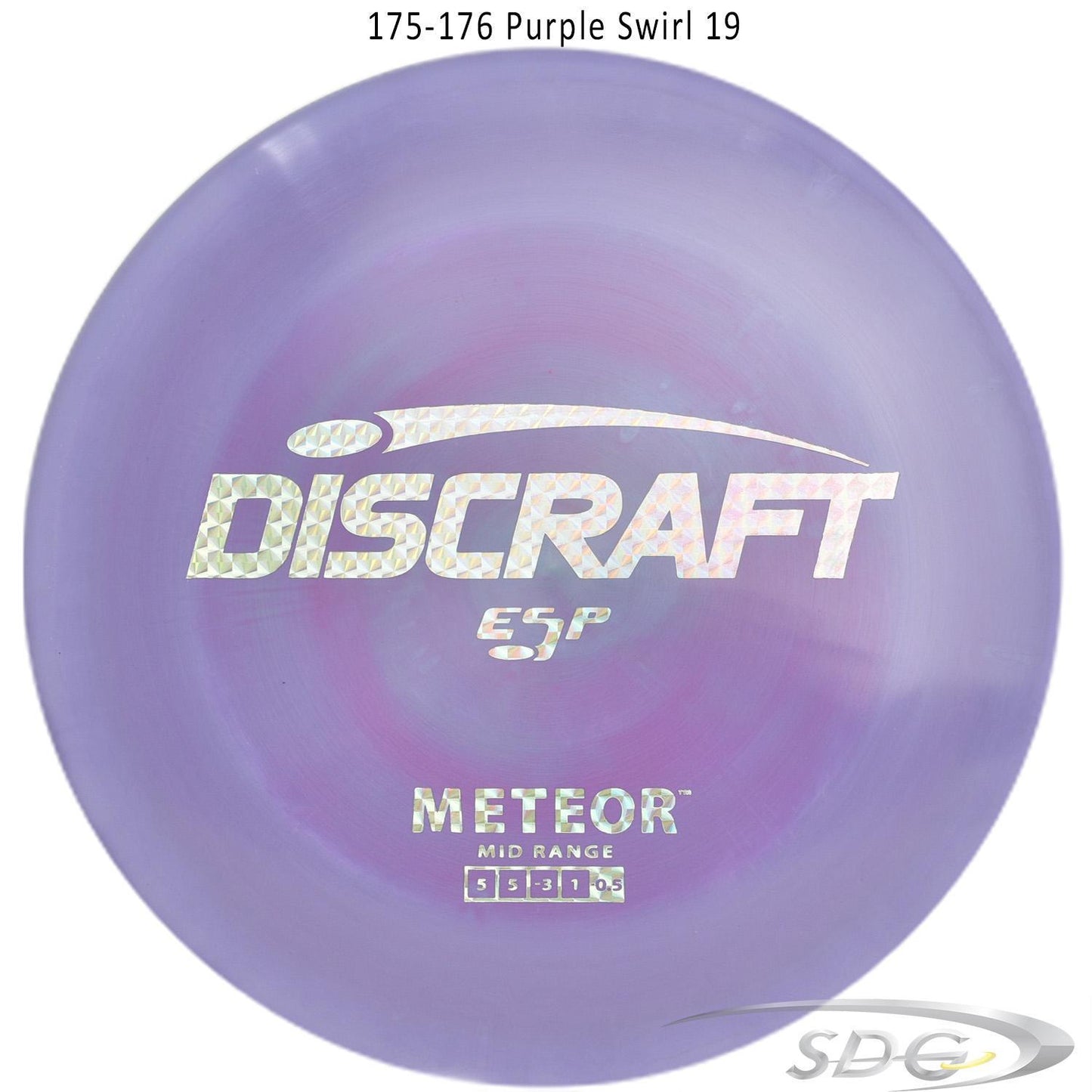 discraft-esp-meteor-disc-golf-mid-range 175-176 Purple Swirl 19