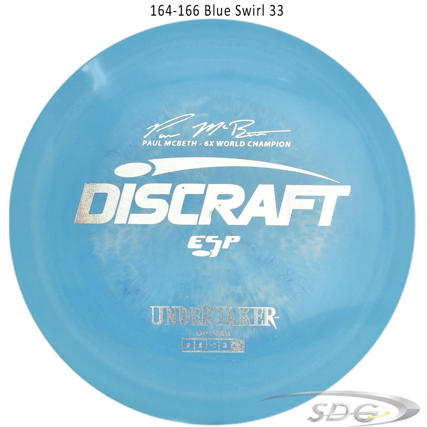 discraft-esp-undertaker-6x-paul-mcbeth-signature-series-disc-golf-distance-driver 164-166 Blue Swirl 33