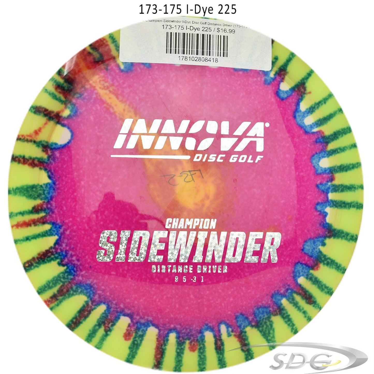innova-champion-sidewinder-i-dye-disc-golf-distance-driver 173-175 I-Dye 225 