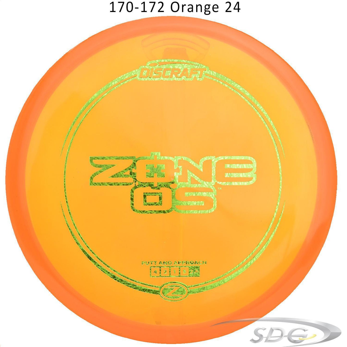 discraft-z-line-zone-os-disc-golf-putter 170-172 Orange 24