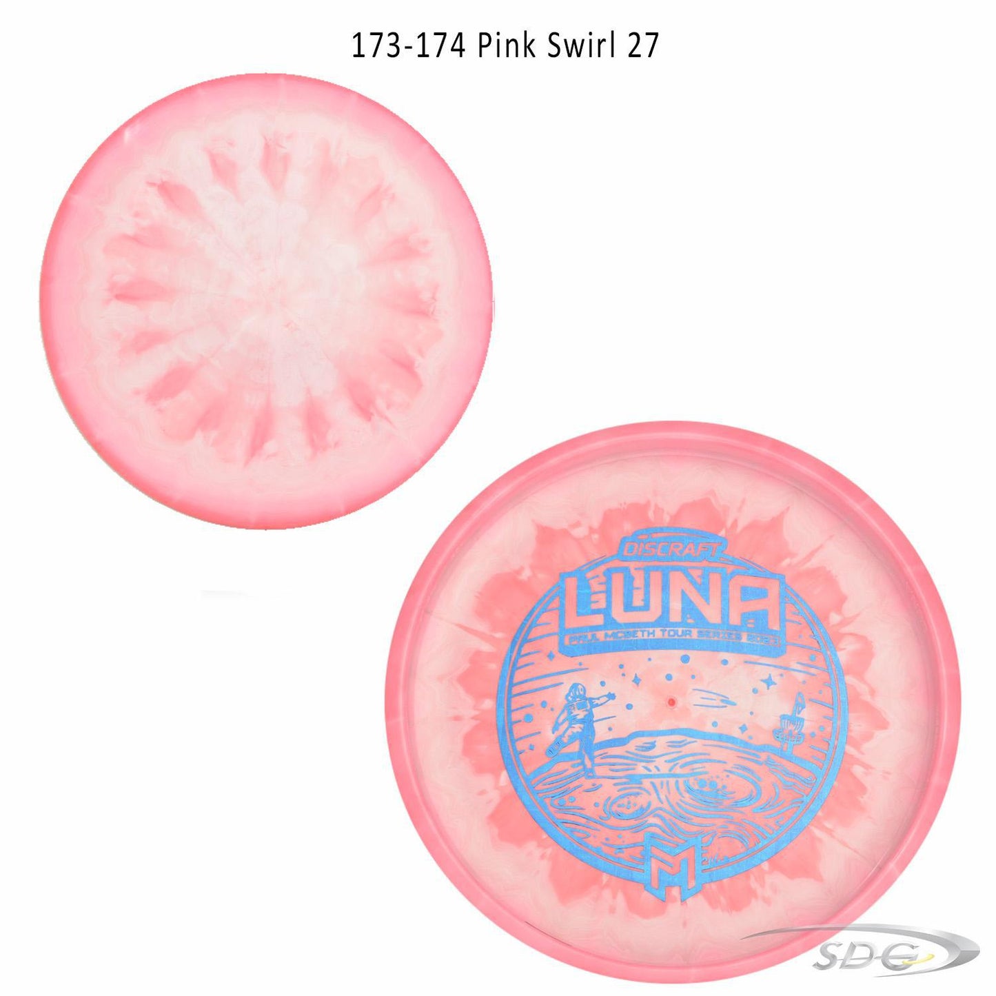 discraft-esp-luna-bottom-stamp-2023-paul-mcbeth-tour-series-disc-golf-putter 173-174 Pink Swirl 27 