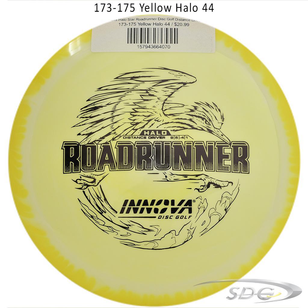 innova-halo-star-roadrunner-disc-golf-distance-driver 173-175 Yellow Halo 44 