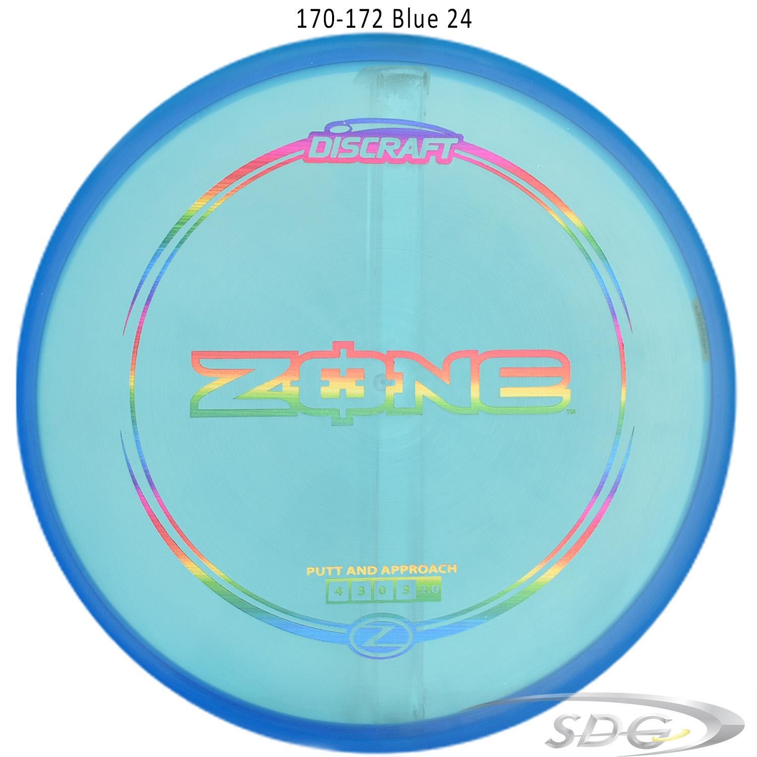 discraft-z-line-zone-disc-golf-putter 170-172 Blue 24 