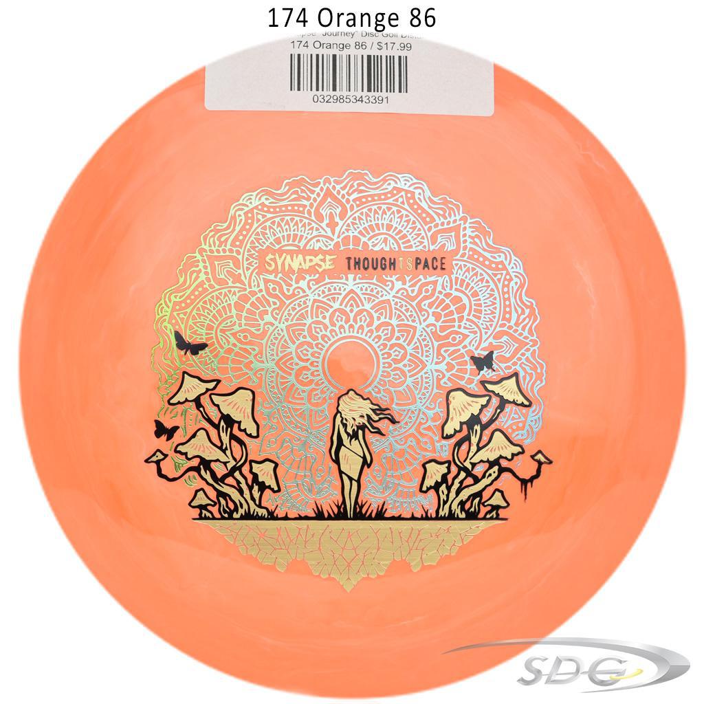 tsa-aura-synapse-journey-disc-golf-distance-driver 174 Orange 86 