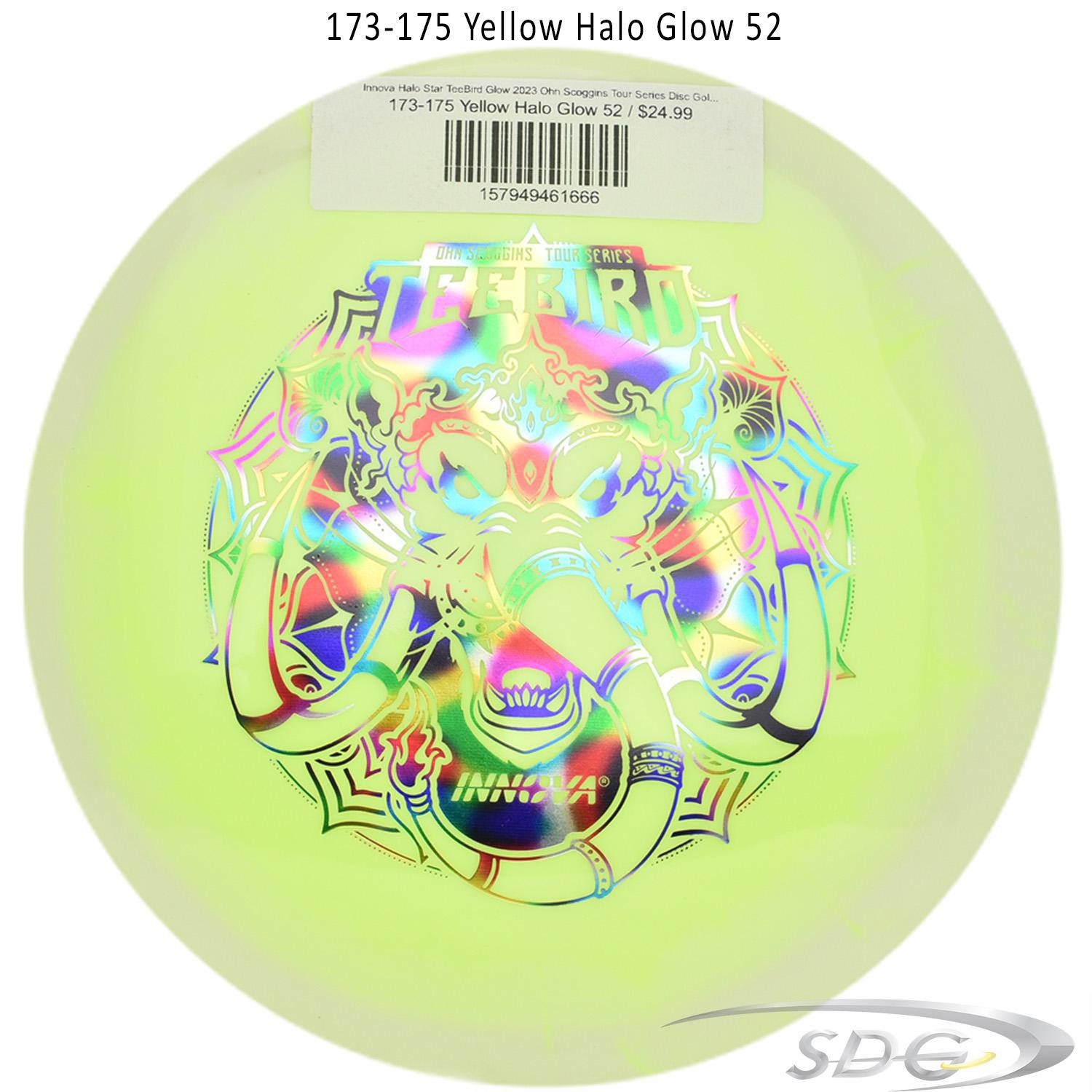 innova-halo-star-teebird-glow-2023-ohn-scoggins-tour-series-disc-golf-fairway-driver 173-175 Pink Halo Glow 53 
