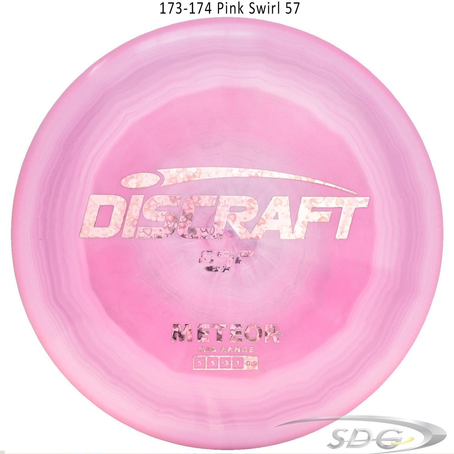 discraft-esp-meteor-disc-golf-mid-range 173-174 Pink Swirl 57