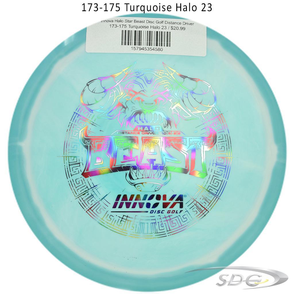 innova-halo-star-beast-disc-golf-distance-driver 173-175 Turquoise Halo 23