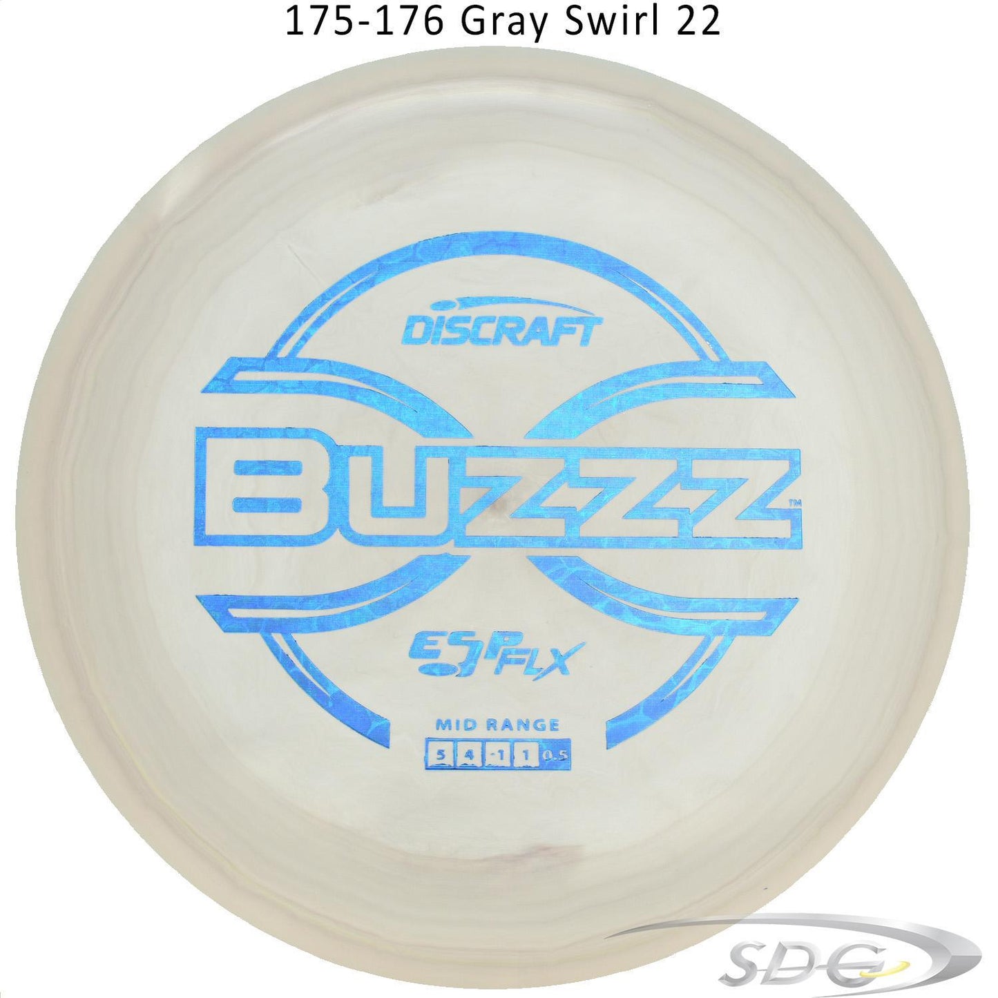dicraft-esp-flx-buzzz-disc-golf-mid-range 175-176 Gray Swirl 22