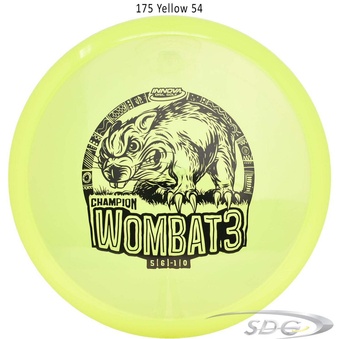 innova-champion-wombat3-disc-golf-mid-range 175 Yellow 54 