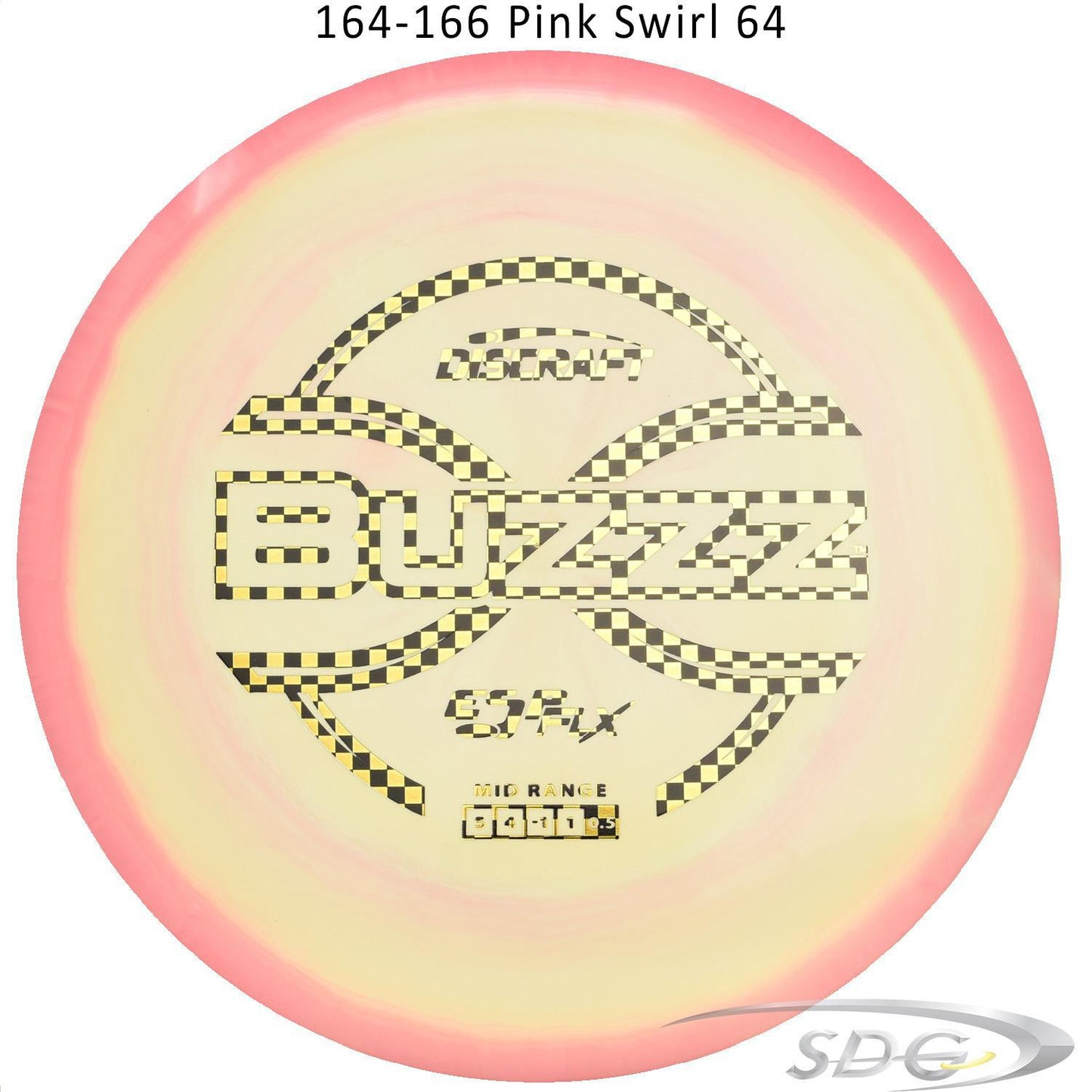 dicraft-esp-flx-buzzz-disc-golf-mid-range 164-166 Pink Swirl 64