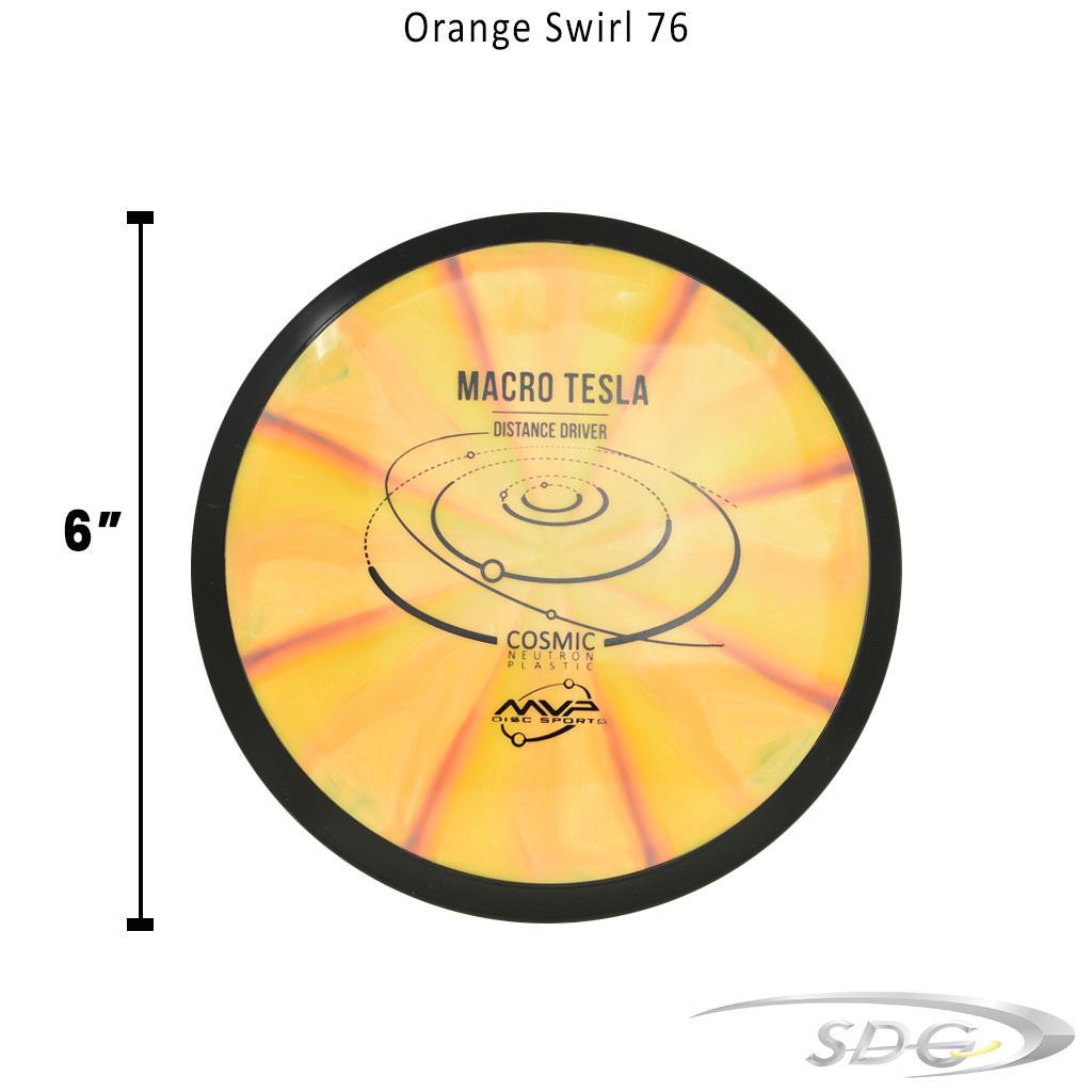 mvp-cosmic-neutron-tesla-macro-disc-golf-mini-marker Orange Swirl 76 