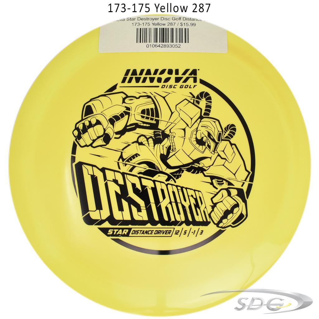innova-star-destroyer-disc-golf-distance-driver 173-175 Yellow 287 