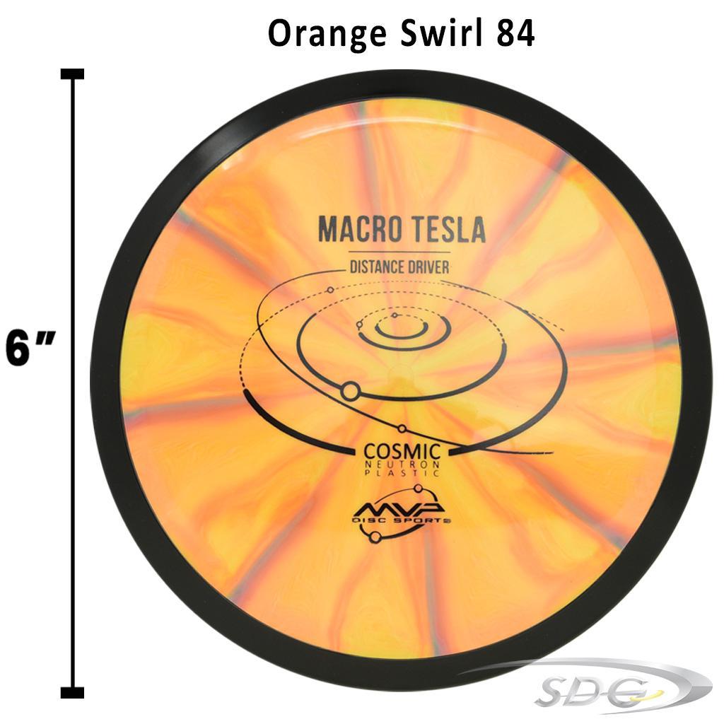 mvp-cosmic-neutron-tesla-macro-disc-golf-mini-marker Orange Swirl 84 