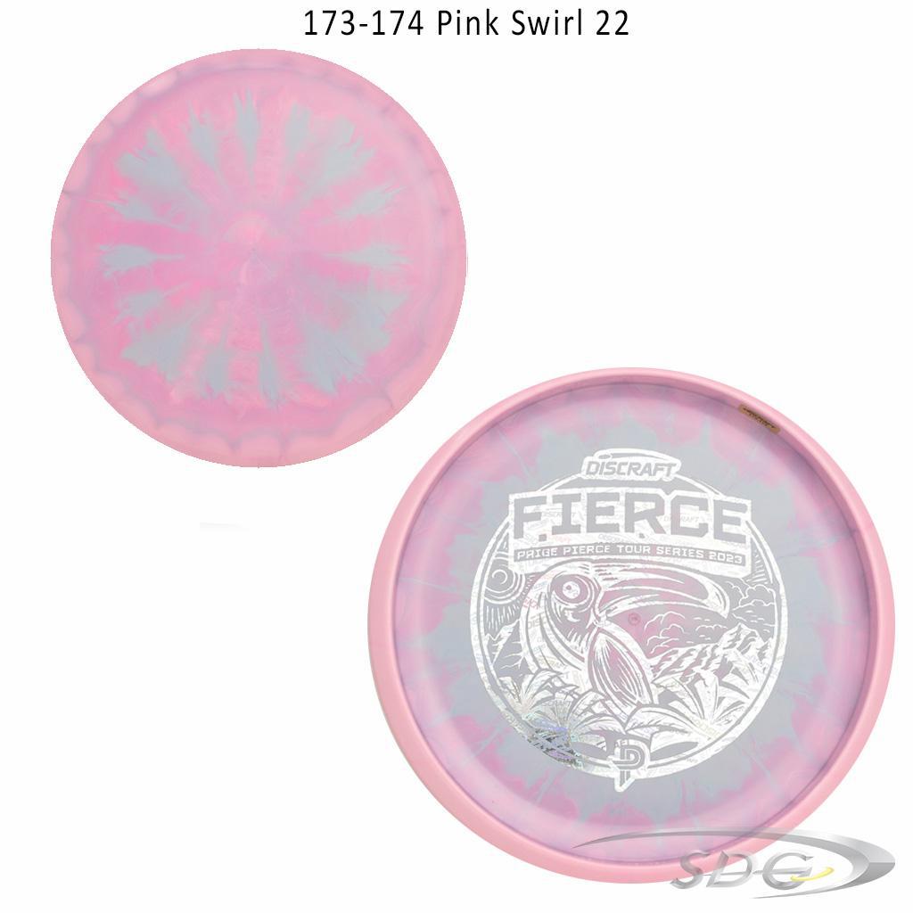 discraft-esp-fierce-bottom-stamp-2023-paige-pierce-tour-series-disc-golf-putter 173-174 Pink Swirl 22 