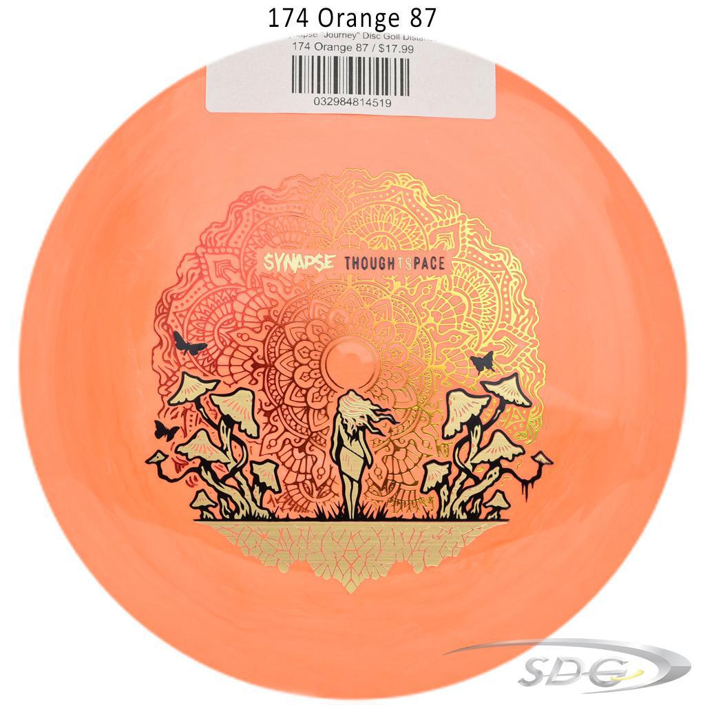 tsa-aura-synapse-journey-disc-golf-distance-driver 174 Orange 87 