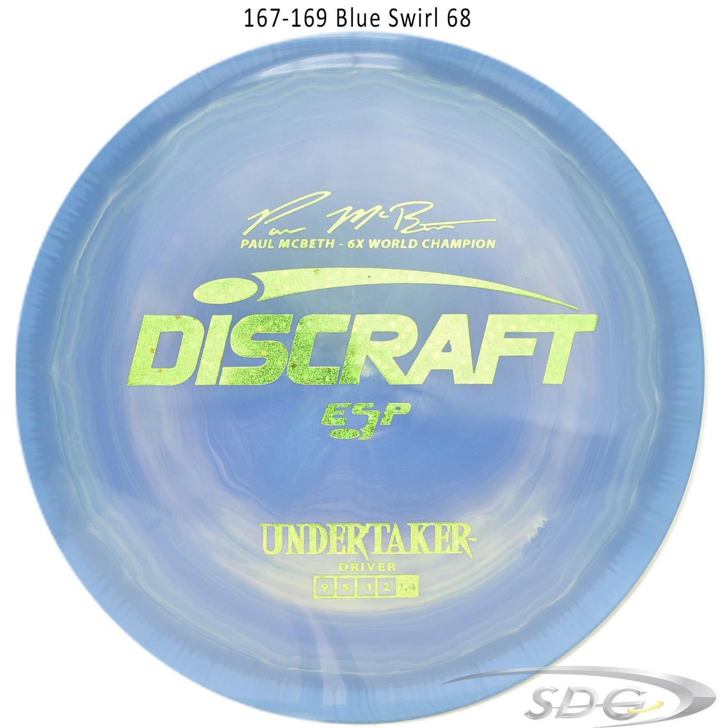 discraft-esp-undertaker-6x-paul-mcbeth-signature-series-disc-golf-distance-driver-169-160-weights 167-169 Blue Swirl 68 