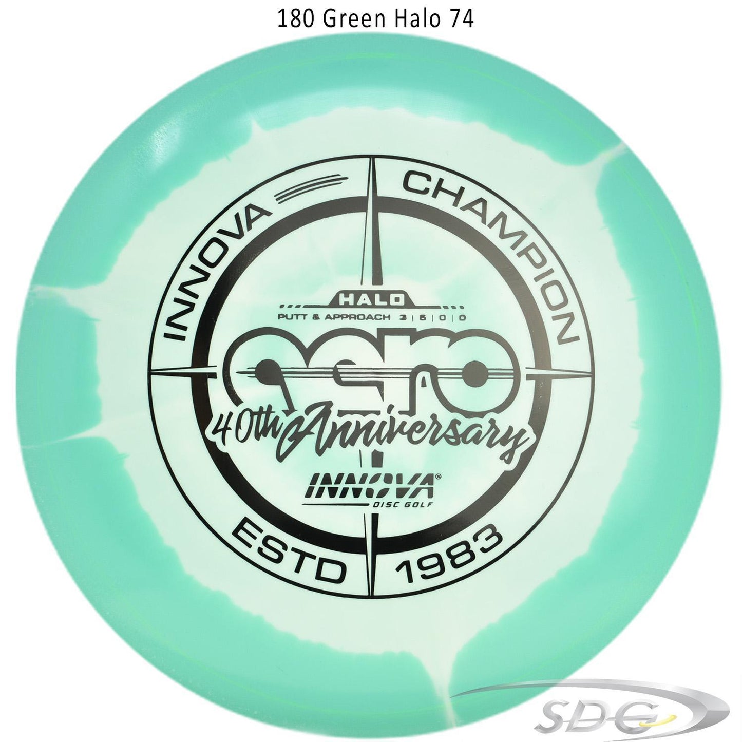 innova-halo-star-aero-40th-anniversary-le-disc-golf-putter 180 Green Halo 74 