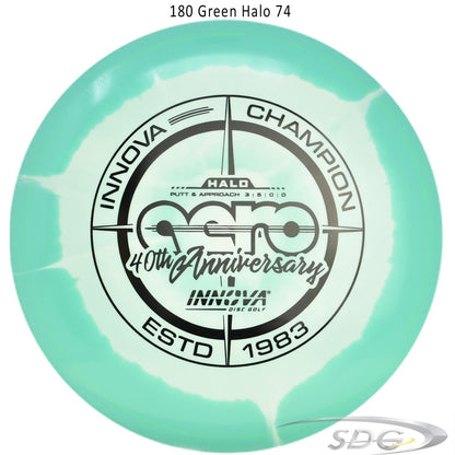 innova-halo-star-aero-40th-anniversary-le-disc-golf-putter 180 Green Halo 74 