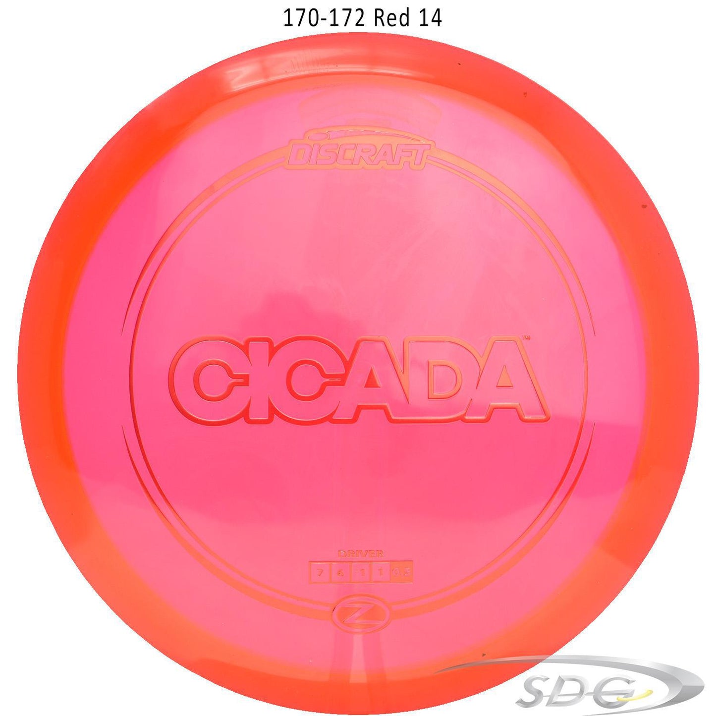 discraft-z-line-cicada-disc-golf-fairway-driver 170-172 Red 14 