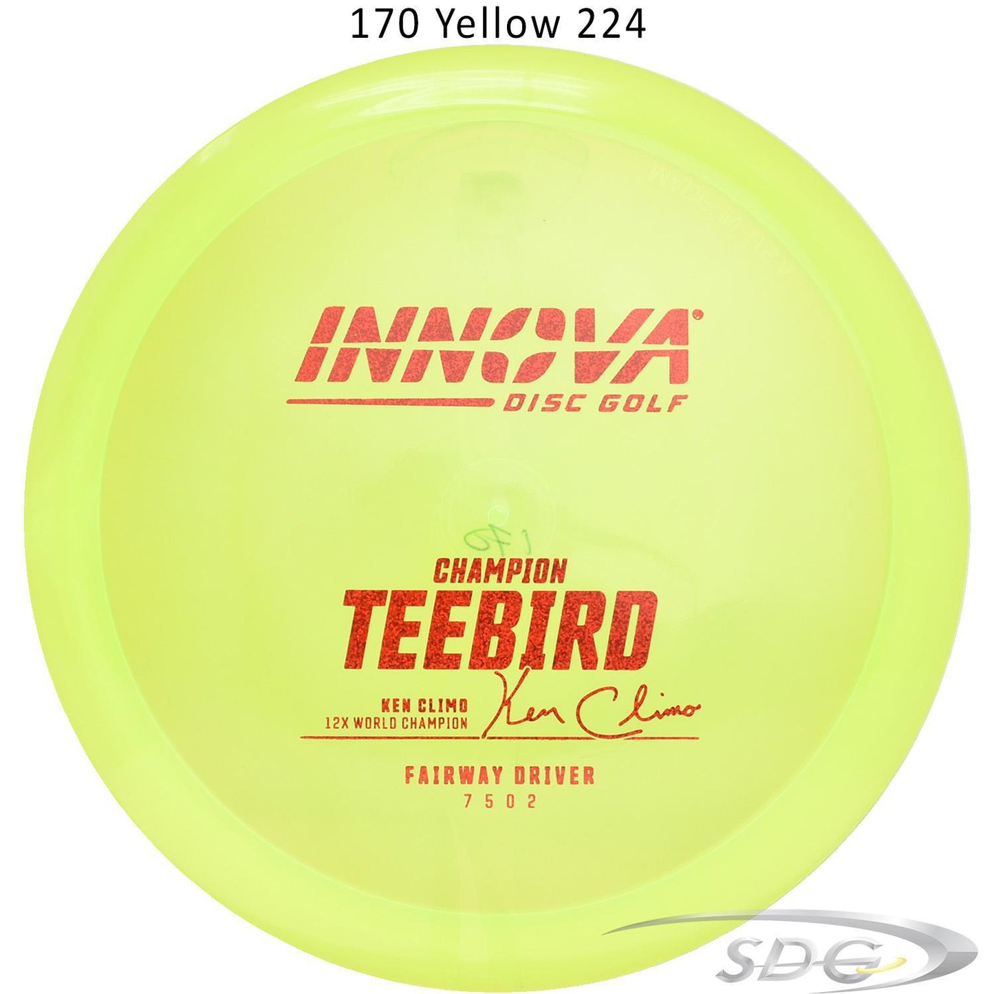 innova-champion-teebird-disc-golf-fairway-driver 170 Yellow 224 