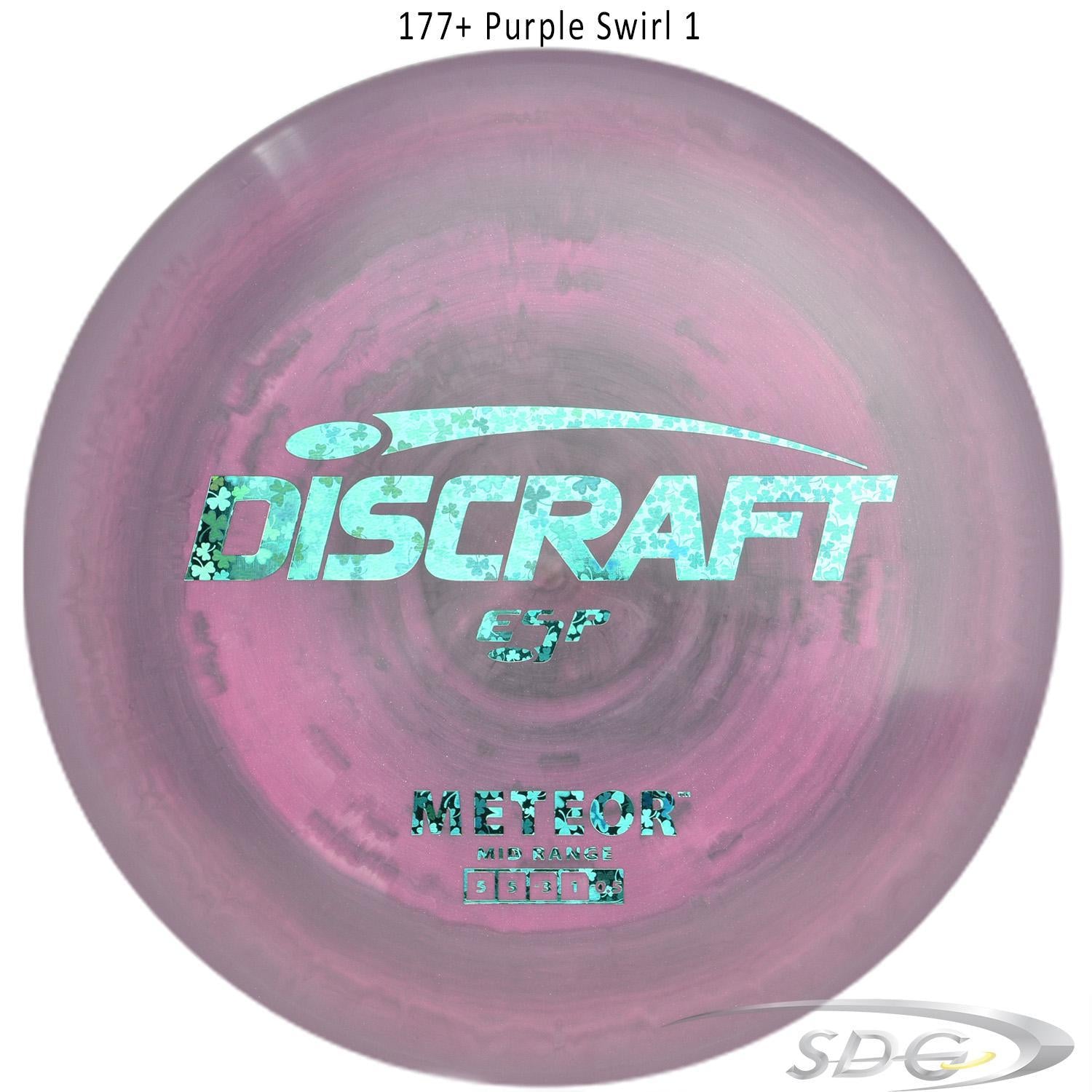 discraft-esp-meteor-disc-golf-mid-range 177+ Purple Swirl 1