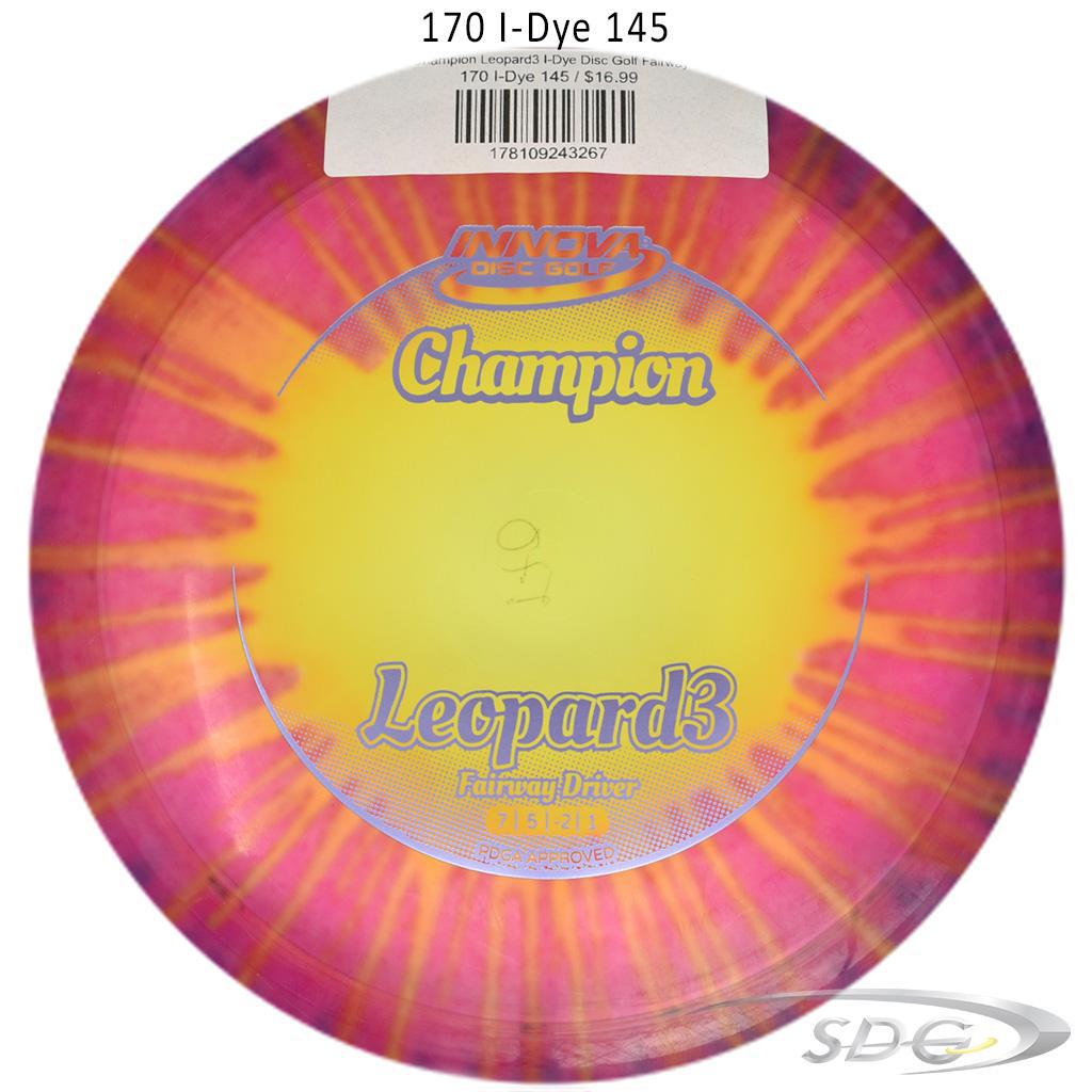 innova-champion-leopard3-i-dye-disc-golf-fairway-driver 170 I-Dye 145 