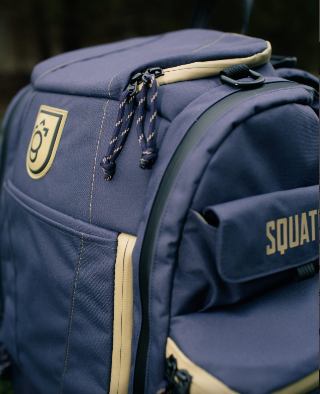 Squatch Legend 3.0 Navy Disc Golf Backpack w/ Cooler Disc Golf Bags