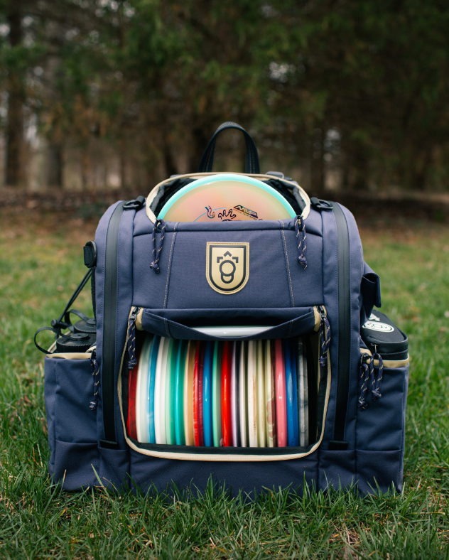 Squatch Legend 3.0 Navy Disc Golf Backpack w/ Cooler Disc Golf Bags