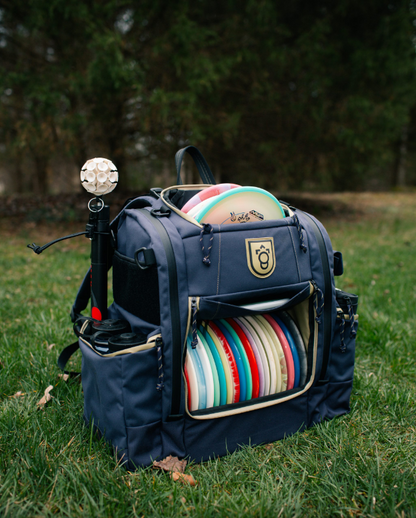 Squatch Legend 3.0 Navy Disc Golf Backpack w/ Cooler Disc Golf Bags